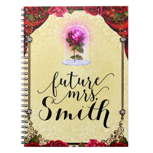 Livre illustré enchanté jaune Rose rouge future Mm (Devant)