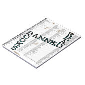 Livre lu de blanc de journal de livres interdits (Côté gauche)