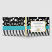 Livre Mariage de Coeur Bleu, Noir et Or (Complet)