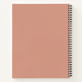 Livre moderne Rose Gold Magnolia Nom floral (Dos)