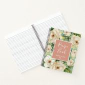 Livre moderne Rose Gold Magnolia Nom floral (Intérieur)