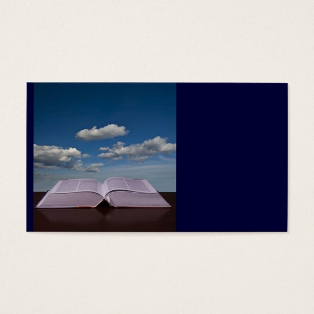 Livre ouvert et ciel (Devant)