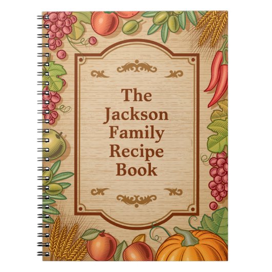 Livre personnalisable de recette de famille (Devant)