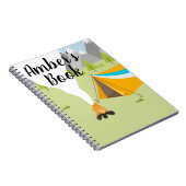 Livre personnalisé avec thème camping (Côté Droit)