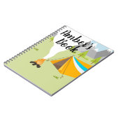 Livre personnalisé avec thème camping (Côté gauche)