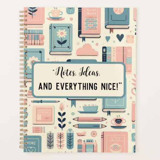 Livre personnalisé et école pastel plante (Devant)