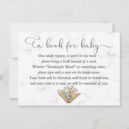 Livre pour la carte bébé, Baby shower Apporter une (Devant)