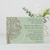 Livre Recyclé Green Eco Tree Wedding Invitations (Debout devant)