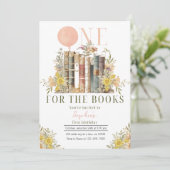 Livre rose Première Invitation anniversaire (Debout devant)