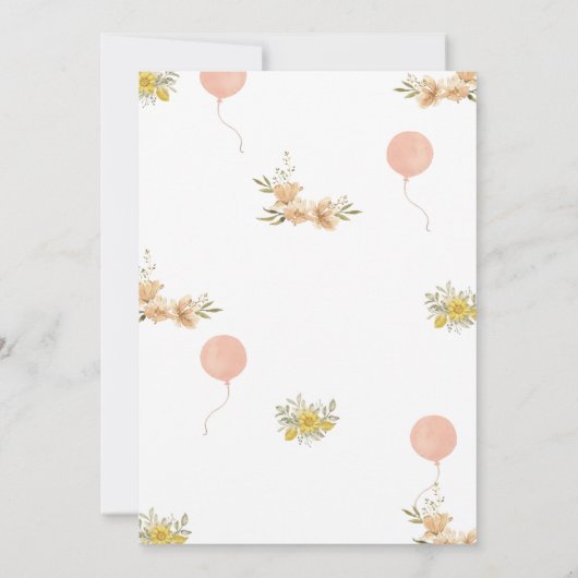 Livre rose Première Invitation anniversaire (Dos)