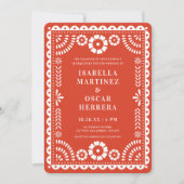 Livre rouge chaud Picado inspiré Faire-part de mar (Devant)