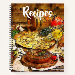Livre Rustique Italien Repas de recettes