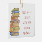 Livre Stack Book Lover Céramique Ornement (Droite)