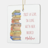 Livre Stack Book Lover Céramique Ornement (Gauche)