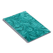 Livre turquoise de bloc - notes de motif (Côté Droit)