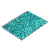 Livre turquoise de bloc - notes de motif (Côté gauche)
