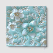 Livre turquoise Floral (Verso)