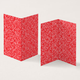 Livre Vertical Plié Motif Abstrait Rouge