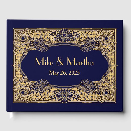 Livre vintage Art Déco Gold Frame (Recto)