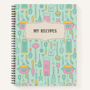 Livre vintage de cueillette de recettes vierges à