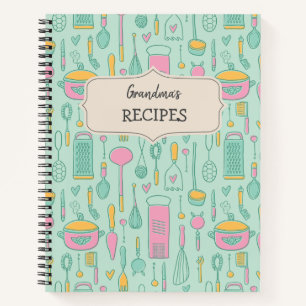 Livre vintage de cueillette de recettes vierges à