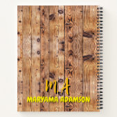 Livre vintage de recettes familiales. | Bois rusti (Dos)