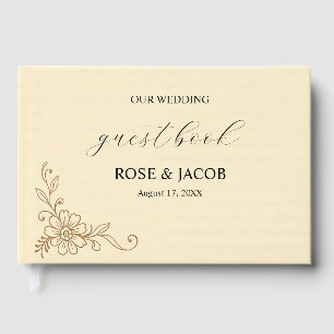 Livre vintage d'invité Mariage Style Scrapbook