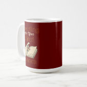 Livre vintage Fleurs sauvages Café Mug (Devant gauche)
