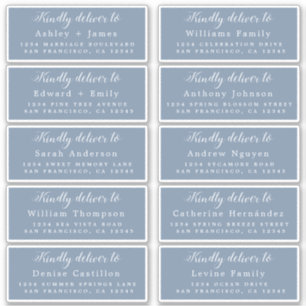 Livrer au Mariage de calligraphie Étiquette de adr