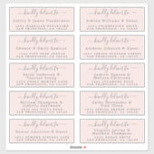 Livrer au Mariage de calligraphie Étiquette de adr (Feuille)