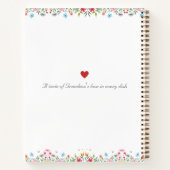 Livres à recettes de la famille - Cadeau mémorable (Dos)