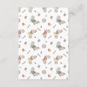 Livres à vélo pour bébé invitation insérer (Dos)