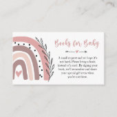 Livres Arc-en-ciel rose pour la carte d'insertion (Devant)