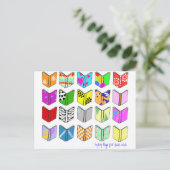 Livres! Carte postale (Debout devant)