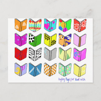 Livres! Carte postale