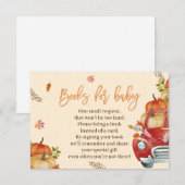 Livres Citrouilles d'automne pour cartes pour bébé (Devant / Derrière)