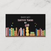 Livres colorés Substitut Carte de visite enseignan (Devant)