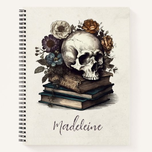 Livres crâniens vintages Dark Academia Gothic Hall (Devant)