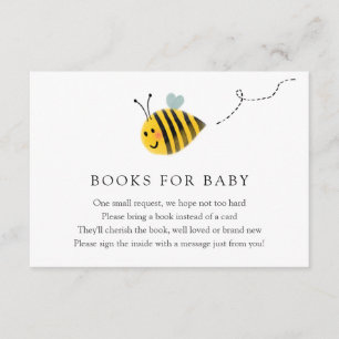 Livres d'abeilles pour carte d'insertion pour bébé