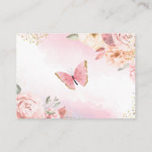 Livres de Baby shower papillon pour carte bébé (Dos)