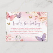 Livres de Baby shower papillon pour carte bébé (Devant)