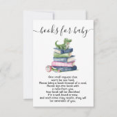 Livres de baby shower préppy pour carte bébé (Devant)
