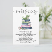Livres de baby shower préppy pour carte bébé (Debout devant)