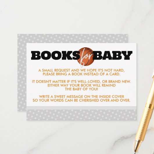 Livres de basket-ball pour Invitation de boîtier p