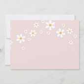 Livres de bébé rétro rose Daisy pour carte de bébé (Dos)