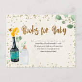 Livres de bouteilles pour carte Baby shower bébé (Devant)