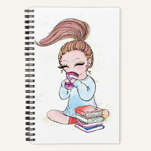 Livres de café étincelants pour filles