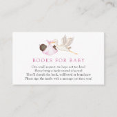 Livres de cigogne pour bébé carte d'insertion (Devant)