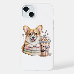 Livres de Corgis et café glacé pour chien