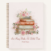 Livres de devis personnalisés et roses roses Vinta (Devant)